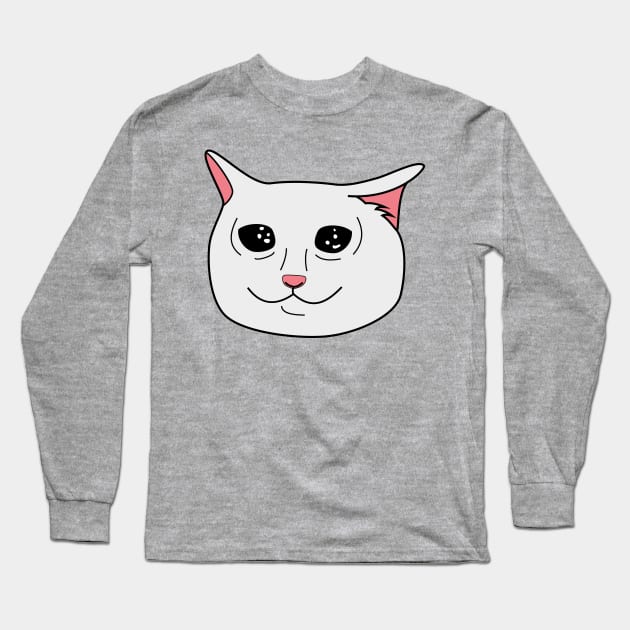 Crying Cat Meme Long Sleeve T-Shirt by Sashen